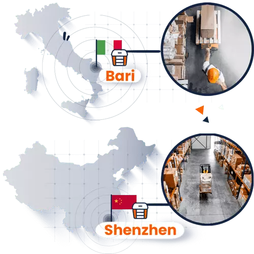 mappa magazzini logistica 3pl mobile